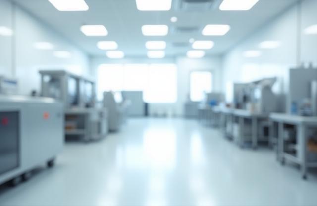 Clean and modern manufacturing facility interior